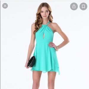 NWT BeBe Mini Dress with Cutouts/Keyhole!